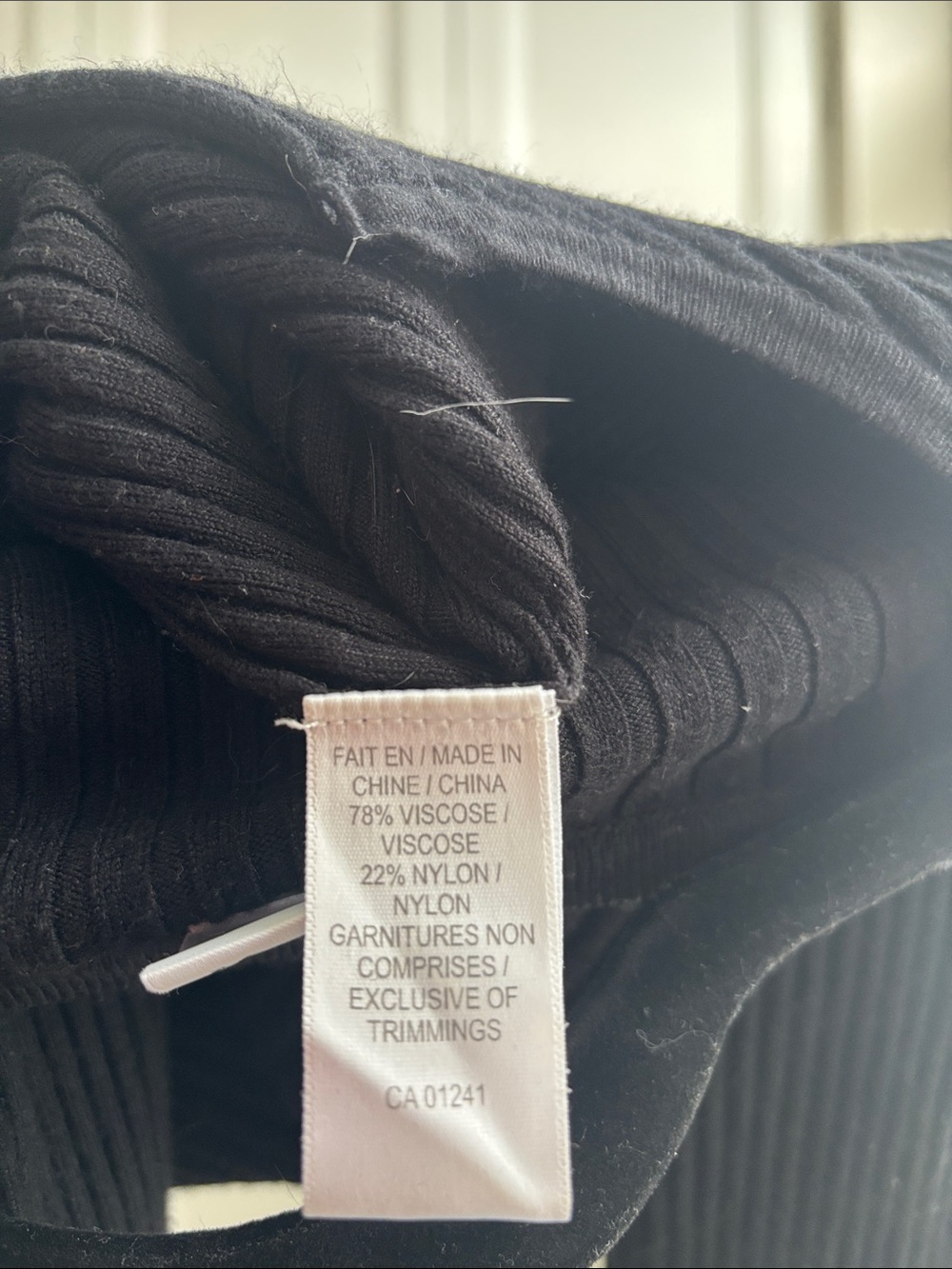 twik Black Ribbed Cropped Button Cardigan - Picture 3 of 5